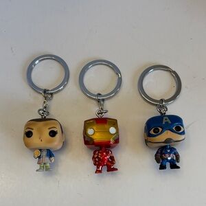 Funko Pop Superheroes Keychain Set of 3